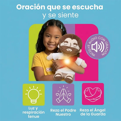 PELUCHE DE JULIETTA| INCLUYE AUDIO Padre Nuestro y Angel de mi Guarda