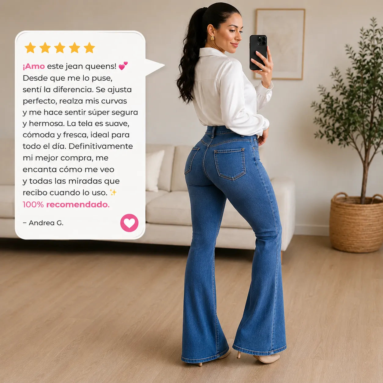 Queens Fashion™ | El jean que moldea tu figura y resalta tus curvas