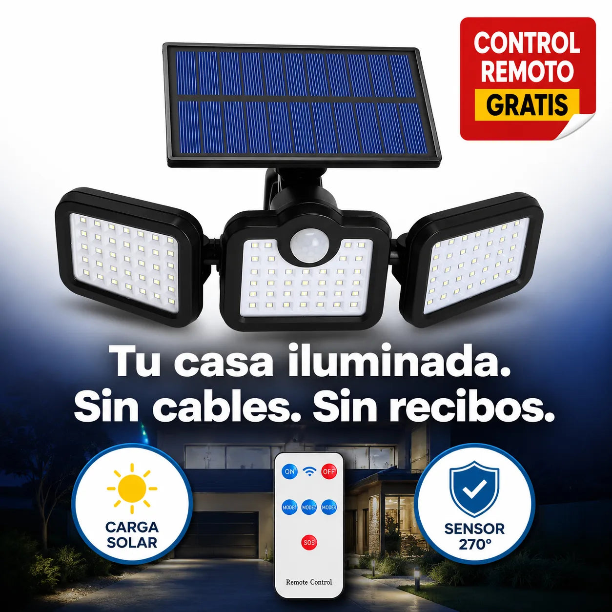 LumiGuard™ – Tu patio, entrada y garaje iluminados toda la noche sin pagar recibos