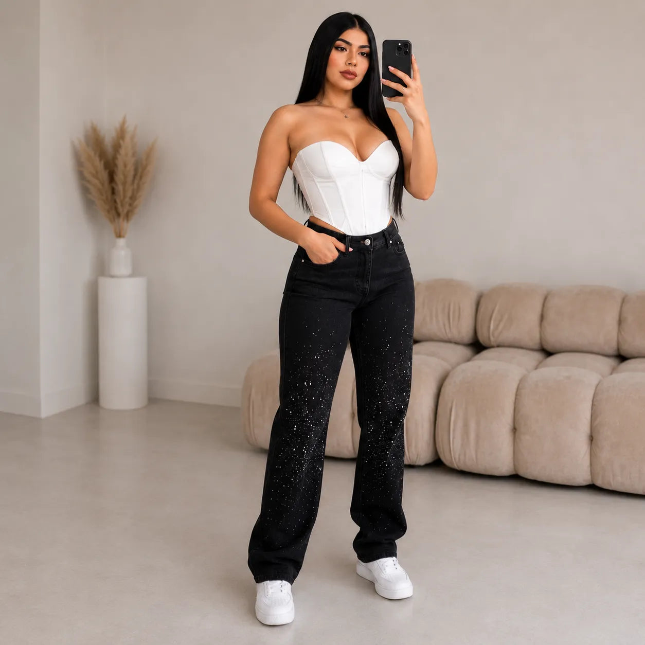 Jean Crystal™ | Comodidad, estilo y brillo en una sola prenda