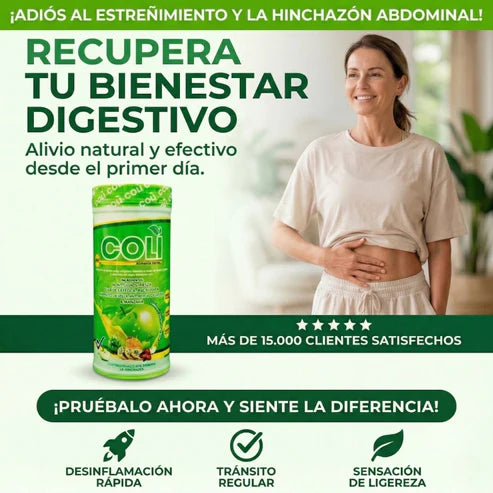COLI PLUS®  La Solución Integral para Combatir la Hinchazón, la Pesadez y el Malestar