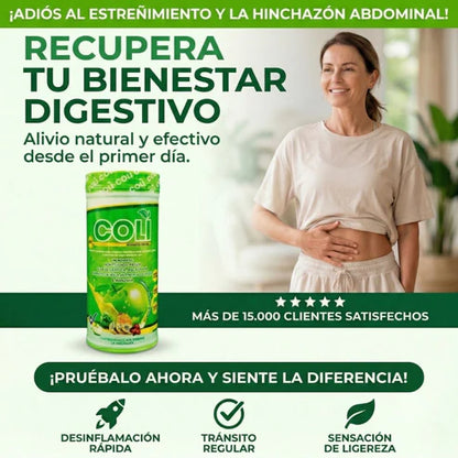 COLI PLUS®  La Solución Integral para Combatir la Hinchazón, la Pesadez y el Malestar