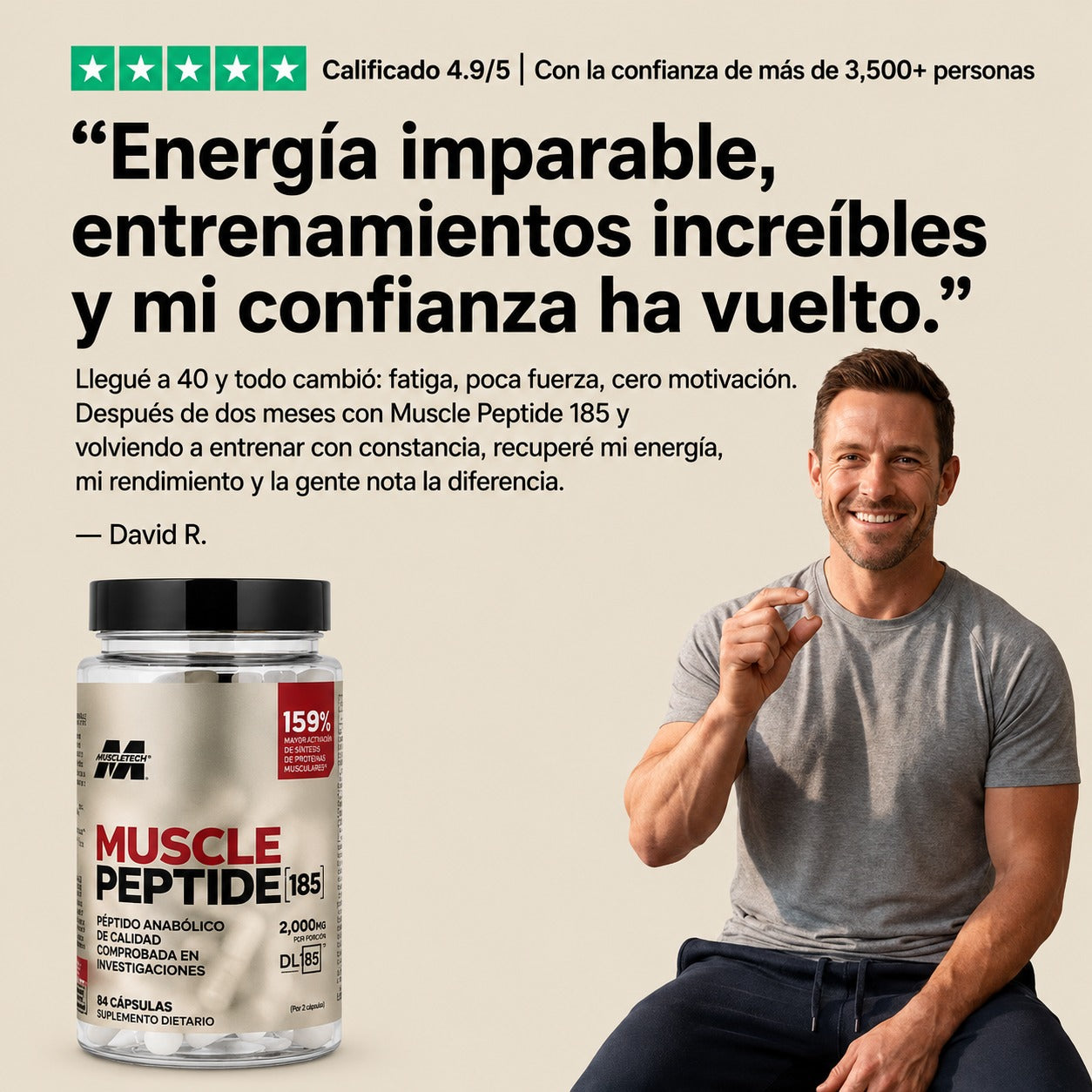 Muscle Peptide™ | Soporte para Fuerza, Rendimiento y Recuperación