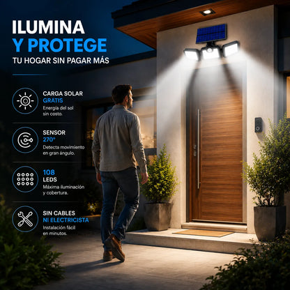 LumiGuard™ – Tu patio, entrada y garaje iluminados toda la noche sin pagar recibos
