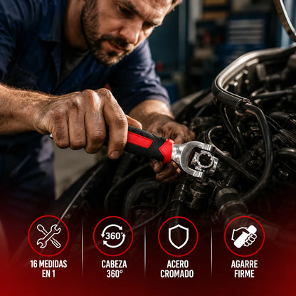 TorqueMax™ – La llave que reemplaza 16 herramientas 🔥