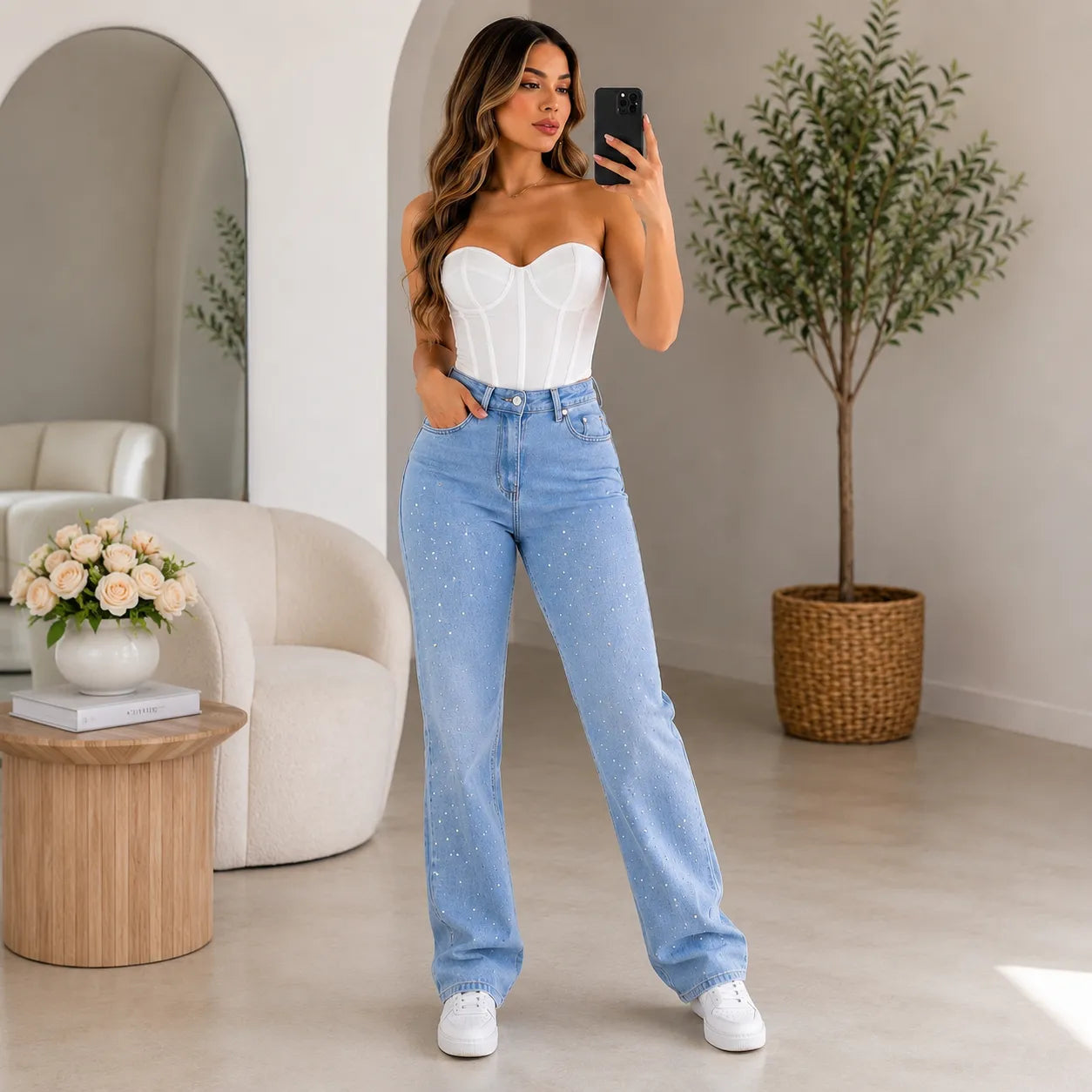 Jean Crystal™ | Comodidad, estilo y brillo en una sola prenda