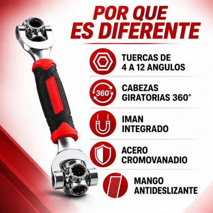 TorqueMax™ – La llave que reemplaza 16 herramientas 🔥