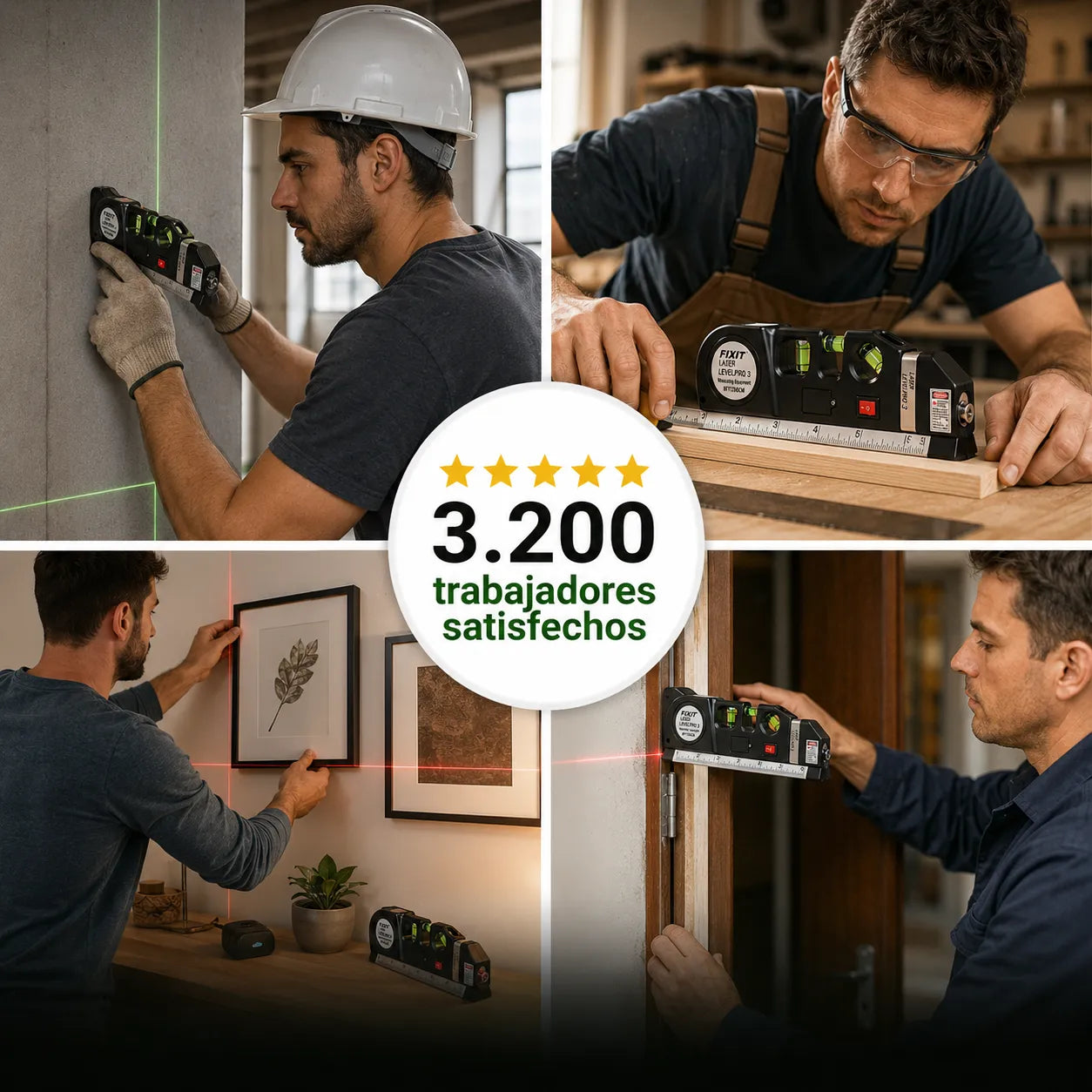 LaserPro™ – Mide, alinea y trabaja con confianza