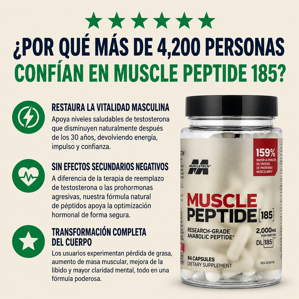 Muscle Peptide™ | Soporte para Fuerza, Rendimiento y Recuperación