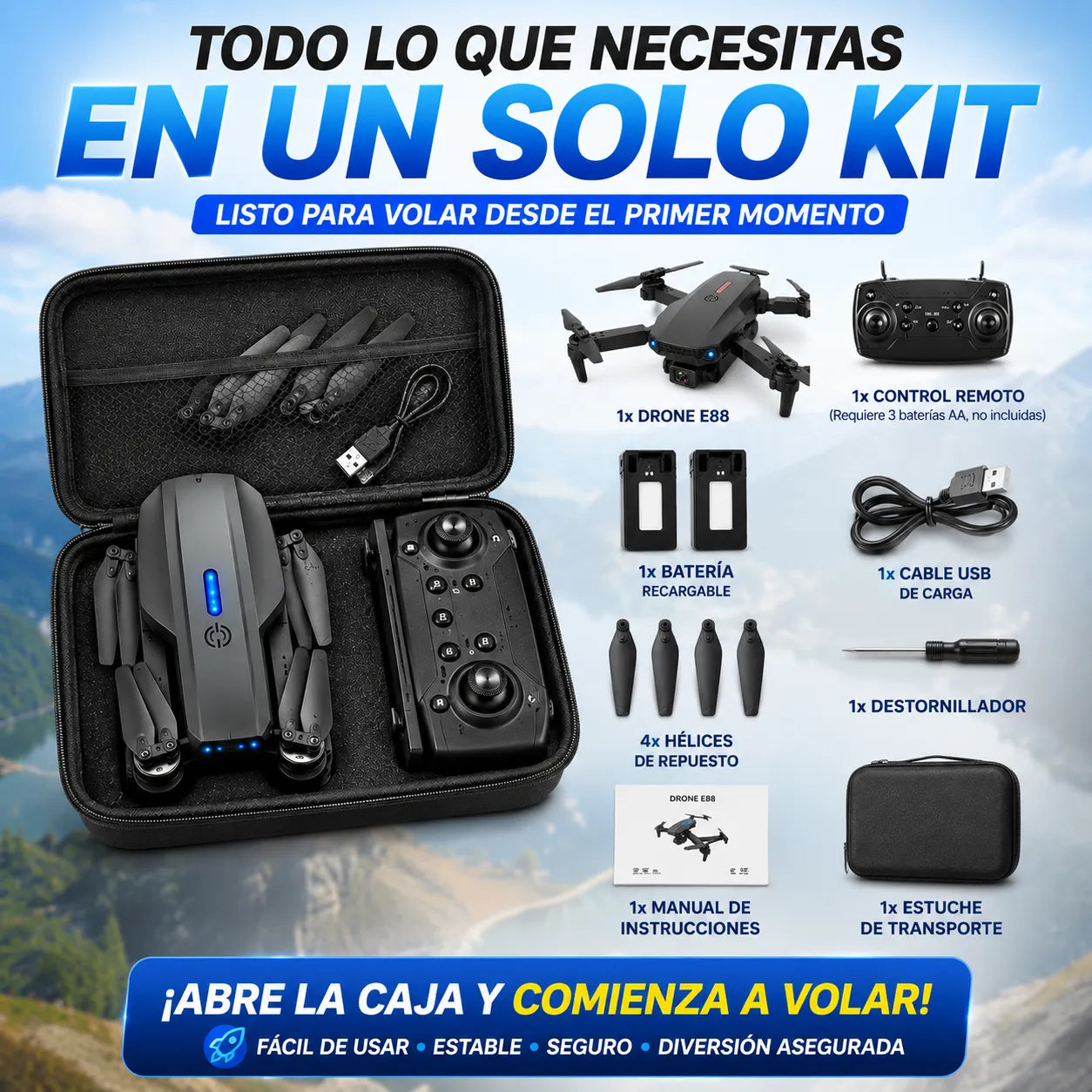 AeroMax™ — Videos Aéreos 4K Como un Profesional