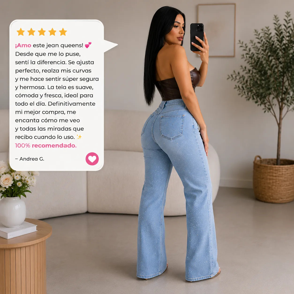 Jean Crystal™ | Comodidad, estilo y brillo en una sola prenda