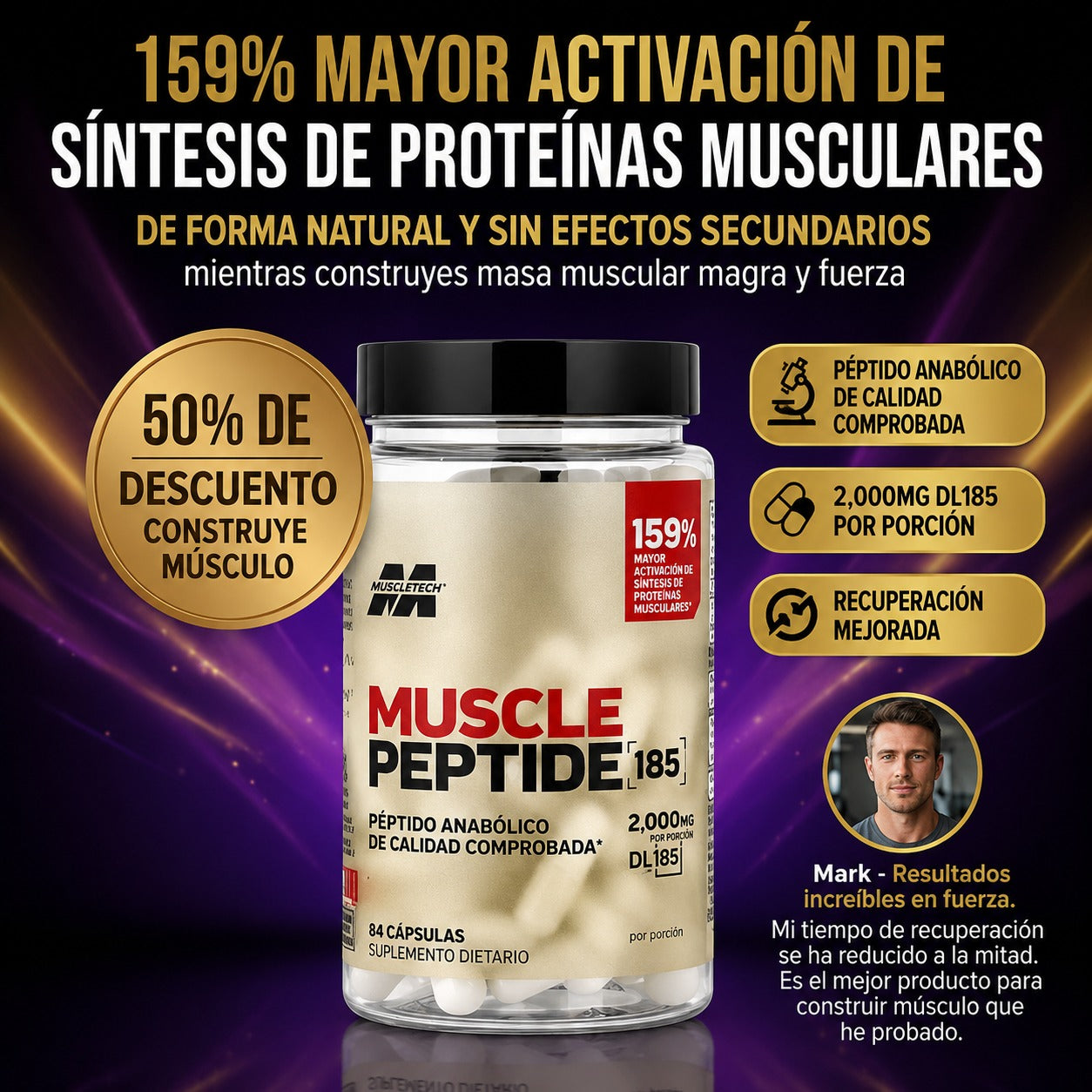 Muscle Peptide™ | Soporte para Fuerza, Rendimiento y Recuperación