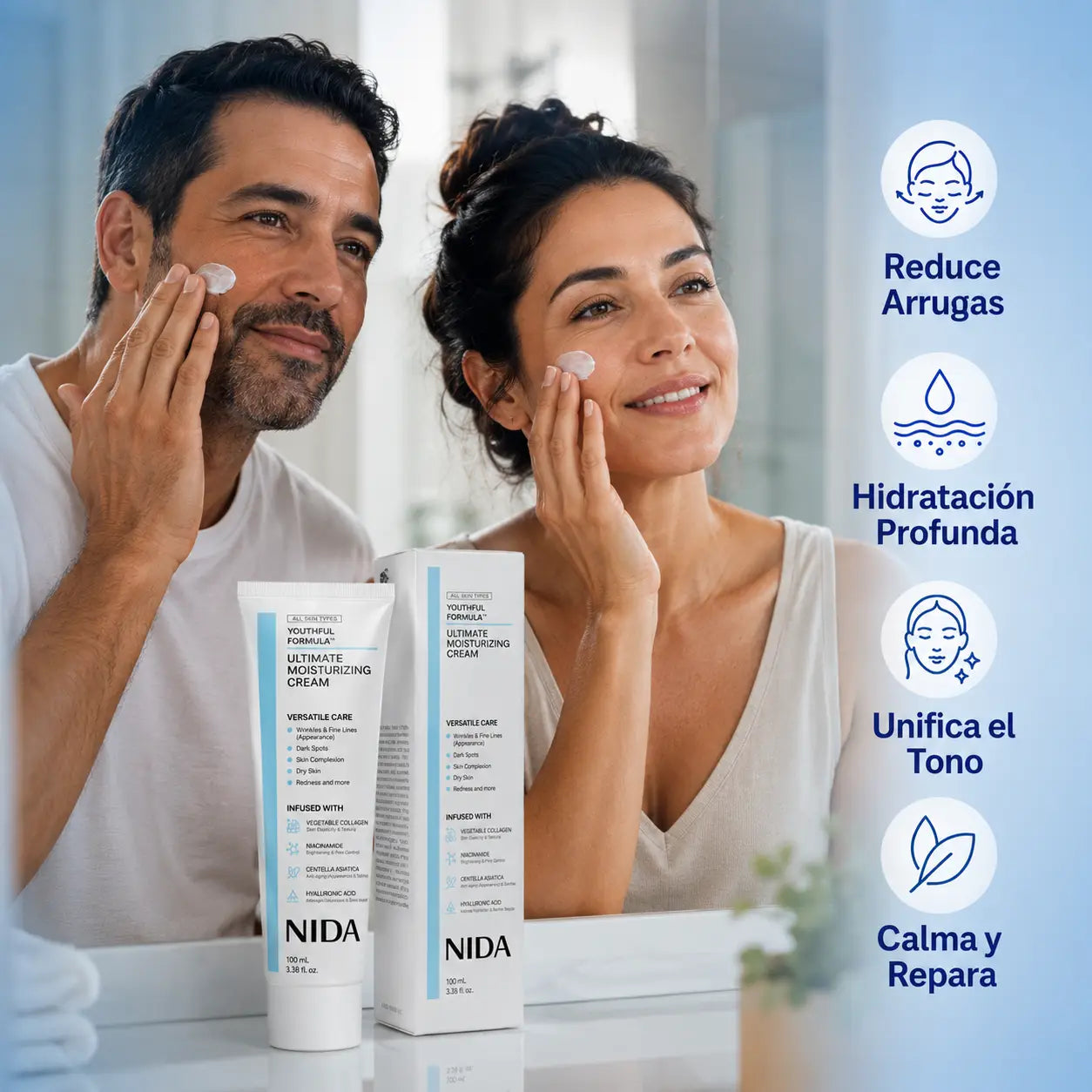 Crema Nida ® Tu piel no tiene que delatar tu edad.