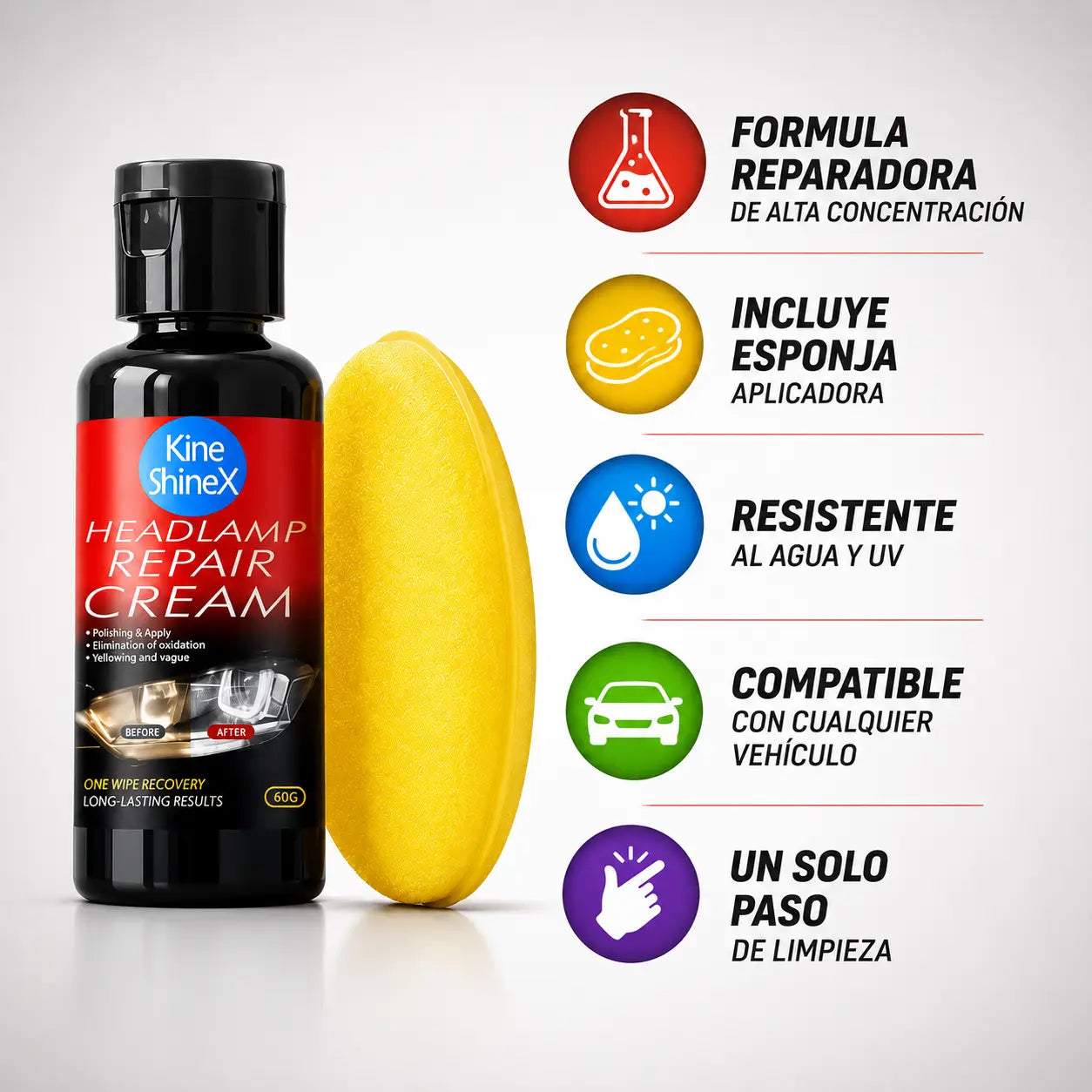 CREMA DE RESTAURACION DE FAROS | KineShineX
