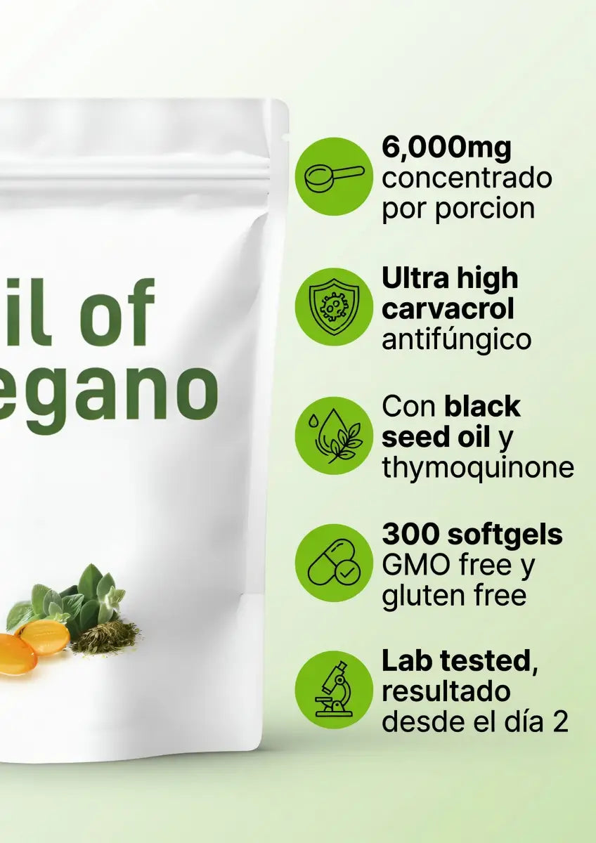 Aceite de orégano concentrado | Es el hongo Candida acumulado que nadie te diagnosticó.